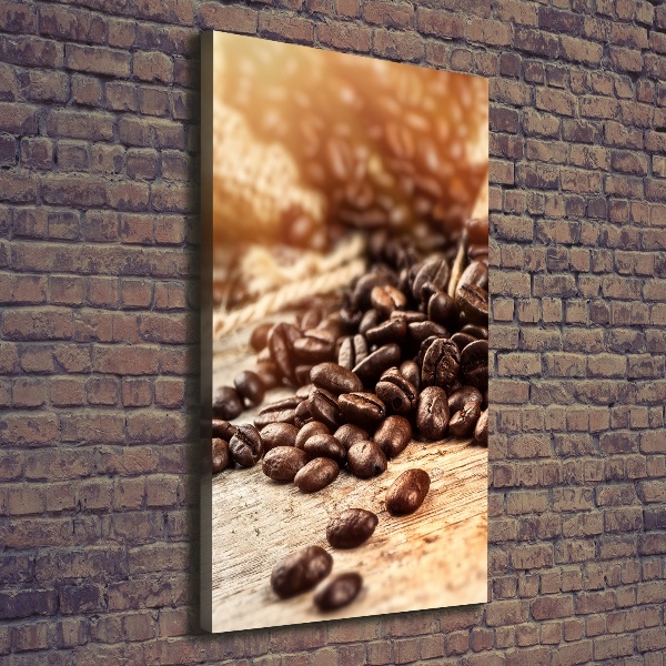 Quadro su tela canvas verticale Chicchi di caffè