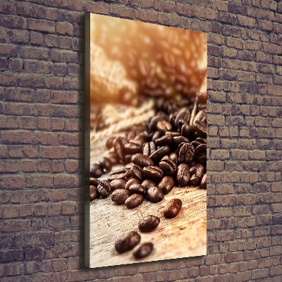 Quadro su tela canvas verticale Chicchi di caffè