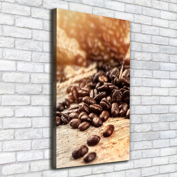 Quadro su tela canvas verticale Chicchi di caffè
