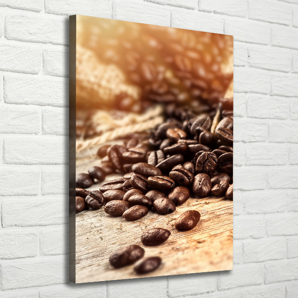 Quadro su tela canvas verticale Chicchi di caffè