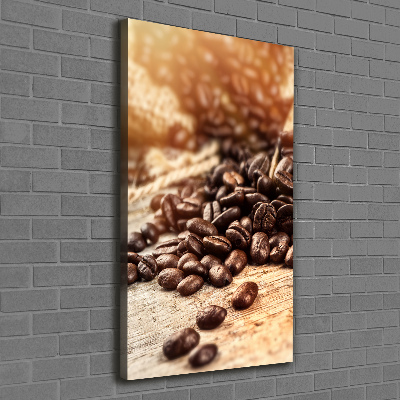 Quadro su tela canvas verticale Chicchi di caffè