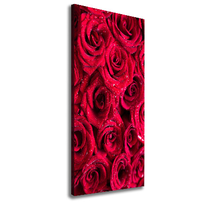 Stampa quadro su tela verticale Rose rosse