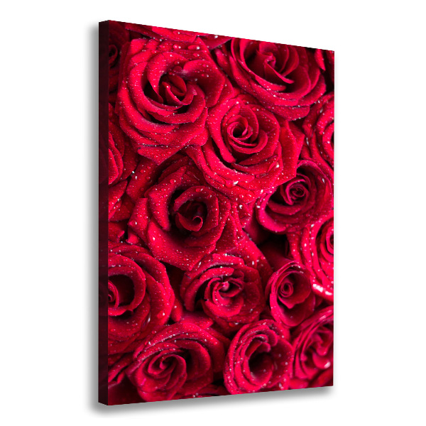 Stampa quadro su tela verticale Rose rosse