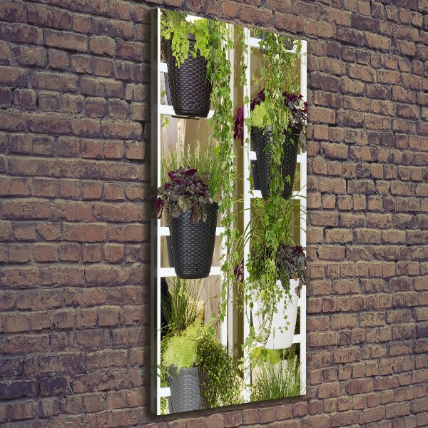 Quadro foto su tela verticale Aiuola