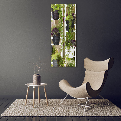 Quadro foto su tela verticale Aiuola