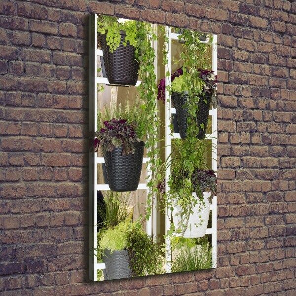 Quadro foto su tela verticale Aiuola