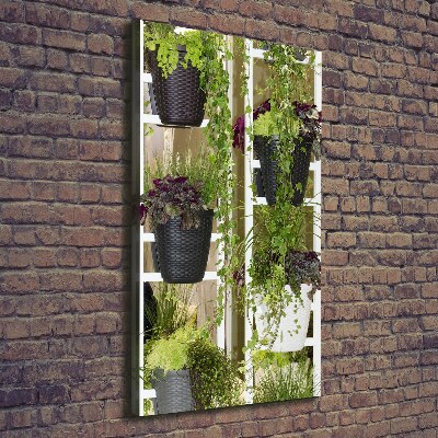 Quadro foto su tela verticale Aiuola