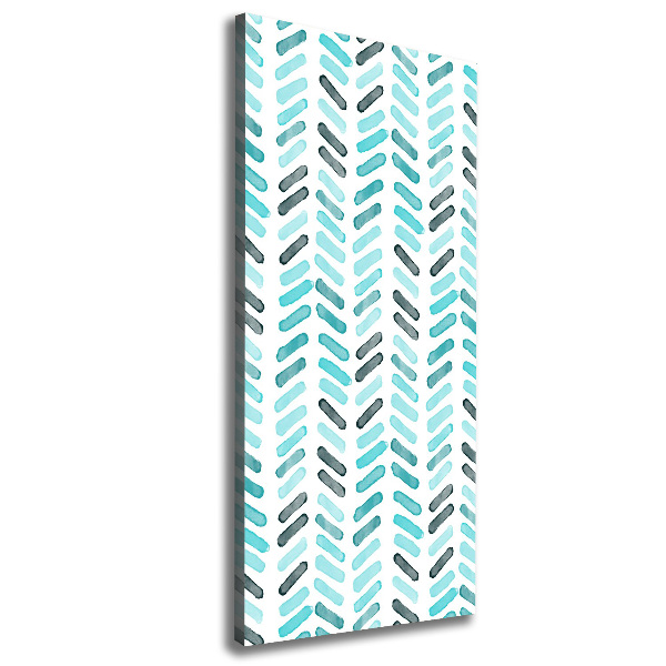 Quadro foto su tela verticale Spina di pesce blu