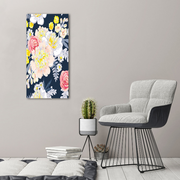 Stampa quadro su tela verticale Un mazzo di fiori