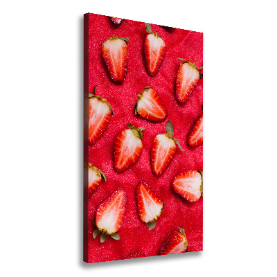 Quadro su tela canvas verticale Fragole