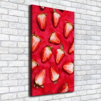 Quadro su tela canvas verticale Fragole