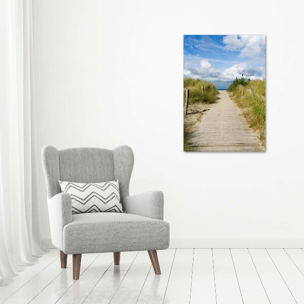 Quadro su tela canvas verticale Sentiero per la spiaggia