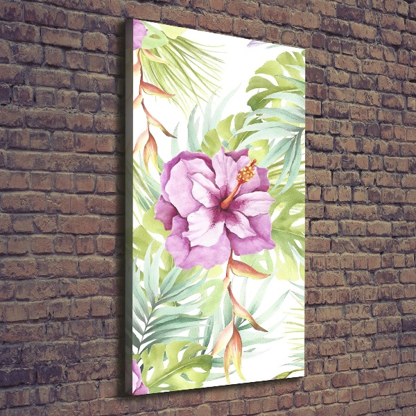 Quadro su tela canvas verticale Modello hawaiano