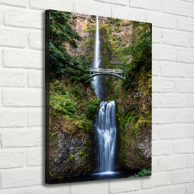Quadro foto su tela verticale Cascata