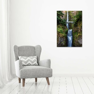 Quadro foto su tela verticale Cascata