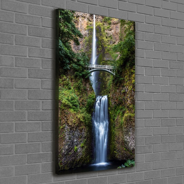 Quadro foto su tela verticale Cascata