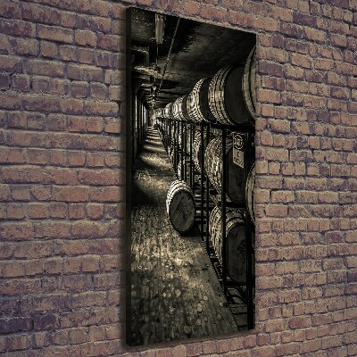 Stampa quadro su tela verticale Botti di bourbon