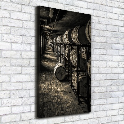 Stampa quadro su tela verticale Botti di bourbon