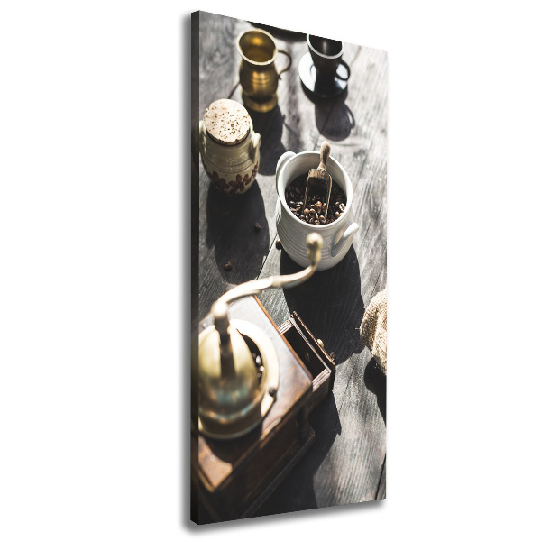 Quadro su tela canvas verticale Macinacaffè