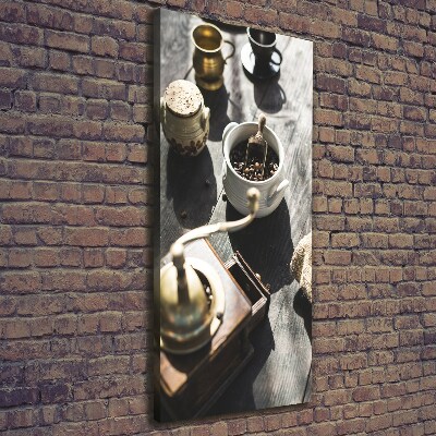 Quadro su tela canvas verticale Macinacaffè