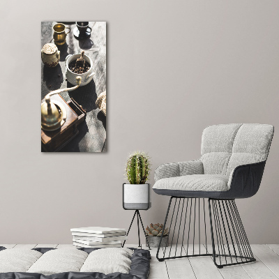 Quadro su tela canvas verticale Macinacaffè