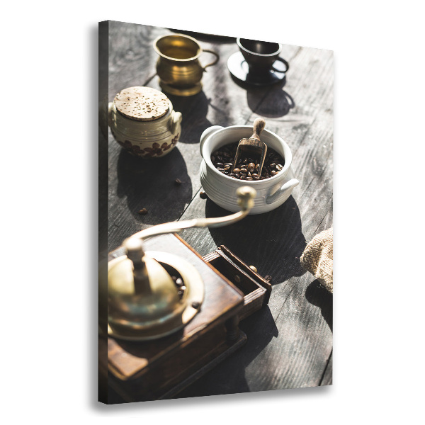 Quadro su tela canvas verticale Macinacaffè
