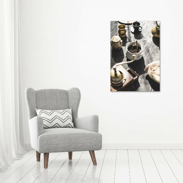 Quadro su tela canvas verticale Macinacaffè