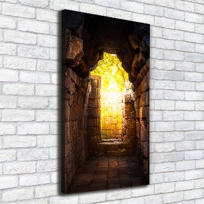 Quadro foto su tela verticale Le cantine del castello
