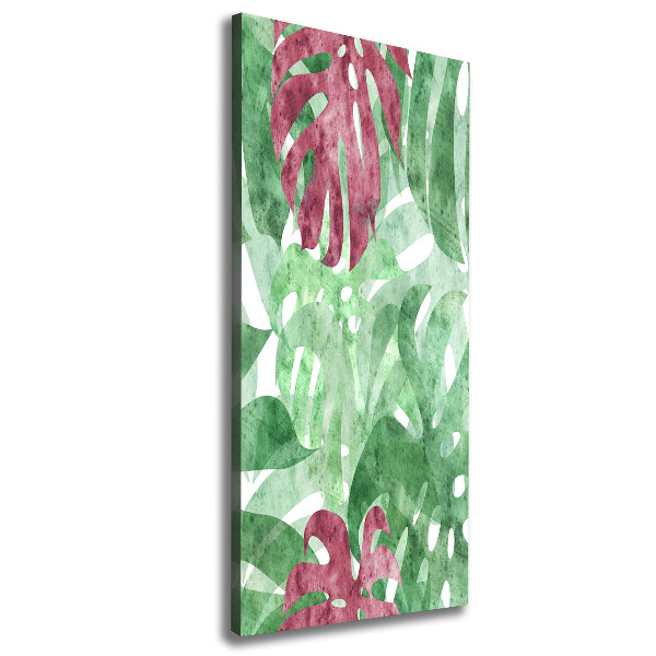 Quadro su tela canvas verticale Monstera