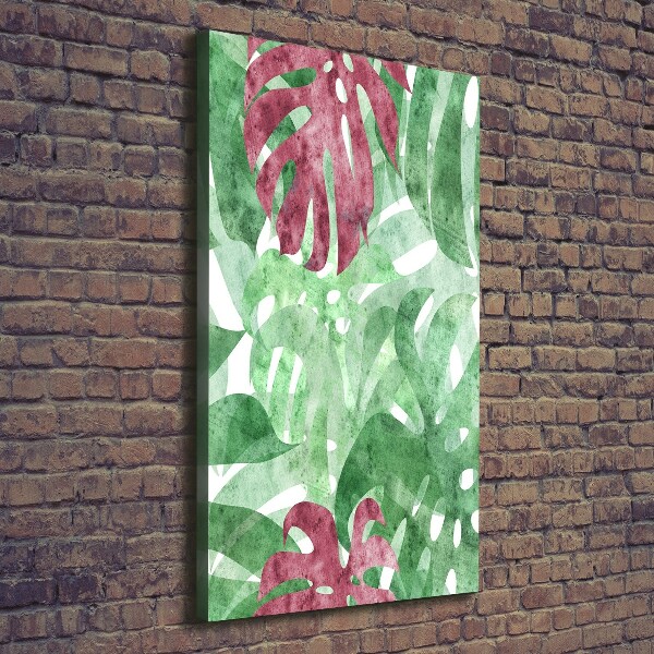 Quadro su tela canvas verticale Monstera