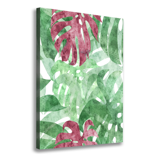 Quadro su tela canvas verticale Monstera