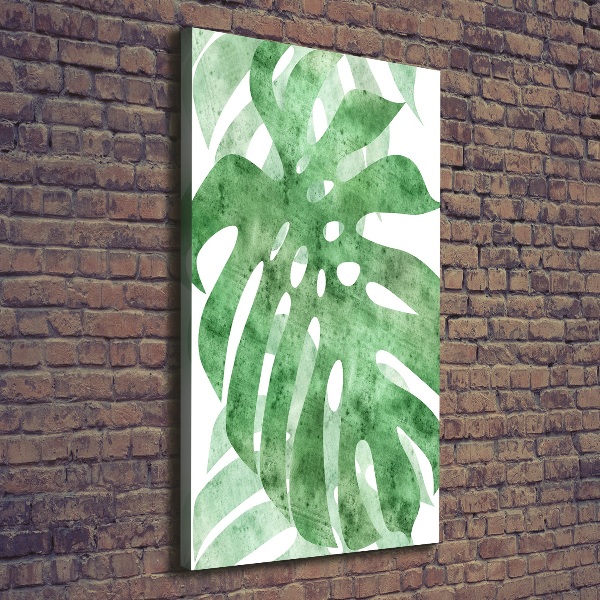 Stampa quadro su tela verticale Monstera