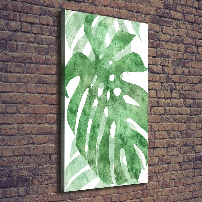 Stampa quadro su tela verticale Monstera