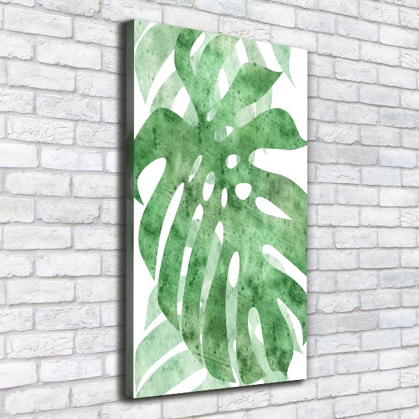 Stampa quadro su tela verticale Monstera