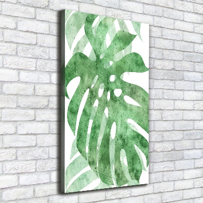 Stampa quadro su tela verticale Monstera
