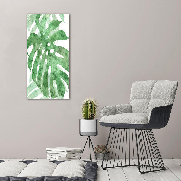 Stampa quadro su tela verticale Monstera