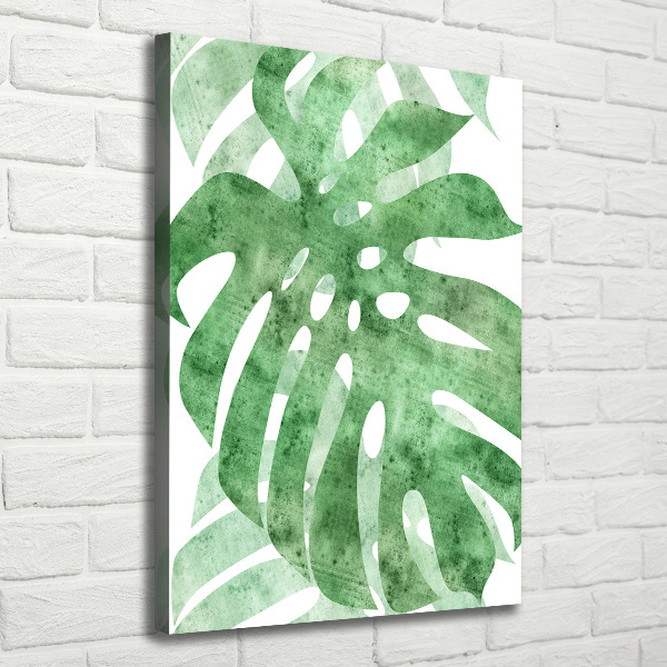 Stampa quadro su tela verticale Monstera