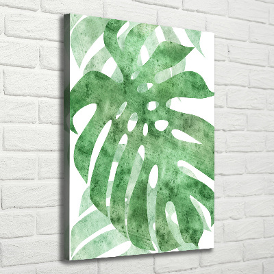 Stampa quadro su tela verticale Monstera