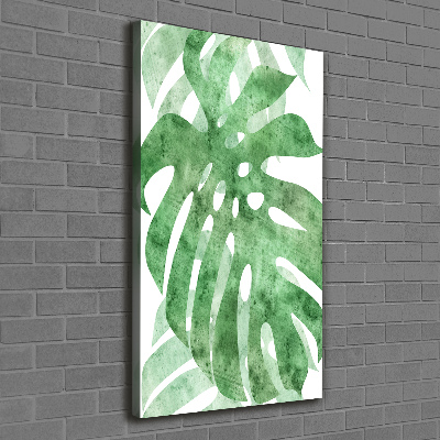 Stampa quadro su tela verticale Monstera