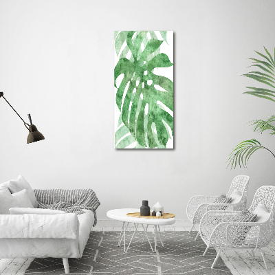 Stampa quadro su tela verticale Monstera
