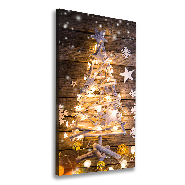 Quadro foto su tela verticale Albero di Natale luminoso