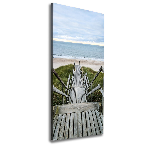 Stampa quadro su tela verticale Sentiero per la spiaggia