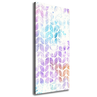 Quadro foto su tela verticale Foglie colorate