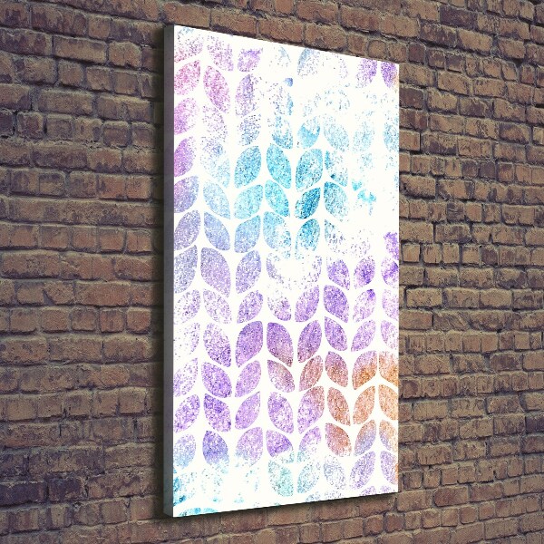 Quadro foto su tela verticale Foglie colorate