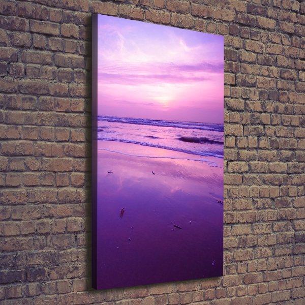 Quadro su tela canvas verticale Mare al tramonto