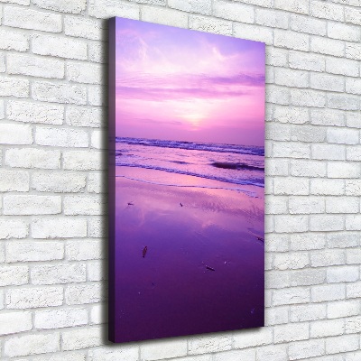 Quadro su tela canvas verticale Mare al tramonto