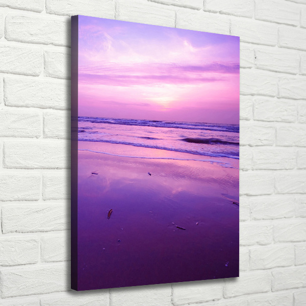 Quadro su tela canvas verticale Mare al tramonto