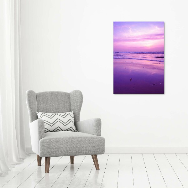 Quadro su tela canvas verticale Mare al tramonto