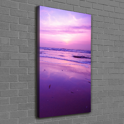 Quadro su tela canvas verticale Mare al tramonto