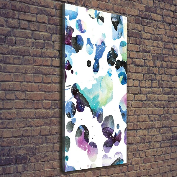 Quadro foto su tela verticale Galassia colorata